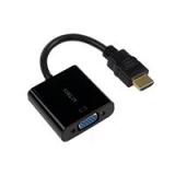 ADAPTADOR HDMI A VGA SHIFT PLUS AV400 ACTECK / NEGRO / 20 CM / 4K / AC-934756 AC-934756