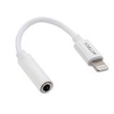 ADAPTADOR ACTECK LIGHTNING A JACK 3.5MM SHIFT PLUS AL405 / 11CM / BLANCO / 1 AÑO GARANTIA / AC-934848 AC-934848