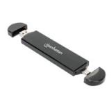 GABINETE MANHATTAN,USB A SDD M.2 NVME Y SATA, TIPO-C MACHO Y TIPO-A MACHO, PARA SSDS 2230/2242/2260/2280 130639