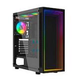 GABINETE OCELOT GAMING, ATX, FRONTAL CRISTAL TEMPLADO TIPO INFITIO, CRISTAL TEMPLADO LATERAL, FILTRO POLVO MAGNETICO, ESPACIO PARA 6 VENTILADORES DE 120MM /SOPORTA GPU HASTA 300MM PORTAL-M4