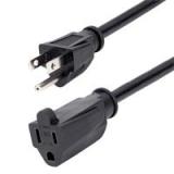 CABLE DE 2M DE EXTENSION DE ALIMENTACION - CABLE NEMA 5-15R A NEMA 5-15P - 13A 125V - 16AWG - STARTECH.COM - CABLE EXTENSOR DE ALIMENTACION PARA COMPUTADORA NEMA 5-15R A NEMA 5-15P - UL PAC1016