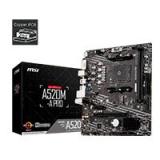 MB MSI A520 AMD S-AM4 3A GEN/2XDDR4 3200/HDMI/DVI/VGA/4XUSB 3.2/M.2/MICRO ATX/GAMA BASICA A520M-A PRO