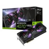 TARJETA DE VIDEO PNY NVIDIA GEFORCE RTX 4070 TI SUPER ARGB TRIPL FAN XLR8 OC /16GB GDDR6X/PCIE X16 4.0/GAMA ALTA/GAMER VCG4070TS16TFXXPB1-O