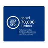 ASPEL 70000 TIMBRES (PARA FACTURE, CAJA, SAE O NOI) (ELECTRÓNICO) 70,000 TIMBRES