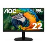 MONITOR LED AOC 22B2HM2 / COLOR NEGRO / PANEL VA 21.5 / HDMI Y VGA / ASPECTO 16:9 / TIEMPO DE RESPUESTA 4MS / VESA 100X100 MM / 1920 X 1080 / 100  HZ / CONTRASTE 20,000,000:1 / BRILLO 250 CD/M2 22B2HM2
