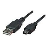 CABLE USB,MANHATTAN,302340, V2.0 A-MINI B 3.0M NEGRO 302340