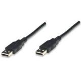 CABLE USB 2.0 MANHATTAN A-A 1.8 MTS NEGRO. 306089