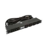 Tripp Lite PDU Monofásico Básico, 5.8kW 30A 208/240V, Instalación Horizontal 1U en Rack, 4 tomacorrientes C19 y 16 C13, clavija de alimentación NEMA L6-30P PDU1230