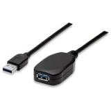 CABLE DE EXTENSION ACTIVA MANHATTAN  USB DE SUPER VELOCIDAD  3.0 AMACHO/A HEMBRA 5M 150712