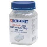 PLUG RJ45 INTELLINET CAT 5E UTP SOLIDO  LINEA PRO. 100 PIEZAS 790512