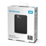 DD EXT PORTATIL 1TB WD ELEMENTS NEGRO 2.5/USB3.0/WIN WDBUZG0010BBK-WESN