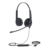 Jabra Biz 1500 Duo con conexión USB, brazo ajustable 270º y DSP para reducir ruido y ecos (1559-0159) BIZ-1500-DUO-USB