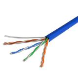 Bobina de cable UTP 4 pares Guia Cat5e 305m CCA color Azul 24 AWG