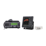Kit de radio base ICOM IC-M700pro HF y radar marino MR1010RIIE de domo de 36NM con pantalla a color de 10.4 pulgadas. IC-M700PRO/MRKIT