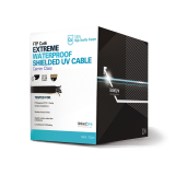 Bobina de 152.5 metros de cable Cat6 Exterior Blindado tipo FTP Para Climas Extremos, UL para aplicaciones de CCTV y redes de datos, Para uso en Intemperie, PRO-CAT-6-EXT/500