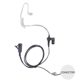 Micrófono de uso rudo de garganta para radios Kenwood TK3230/3000/3402