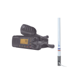 Kit de radio marino Uniden UM385BK + Antena marina 5101 shakespeare UM-385BK/5101