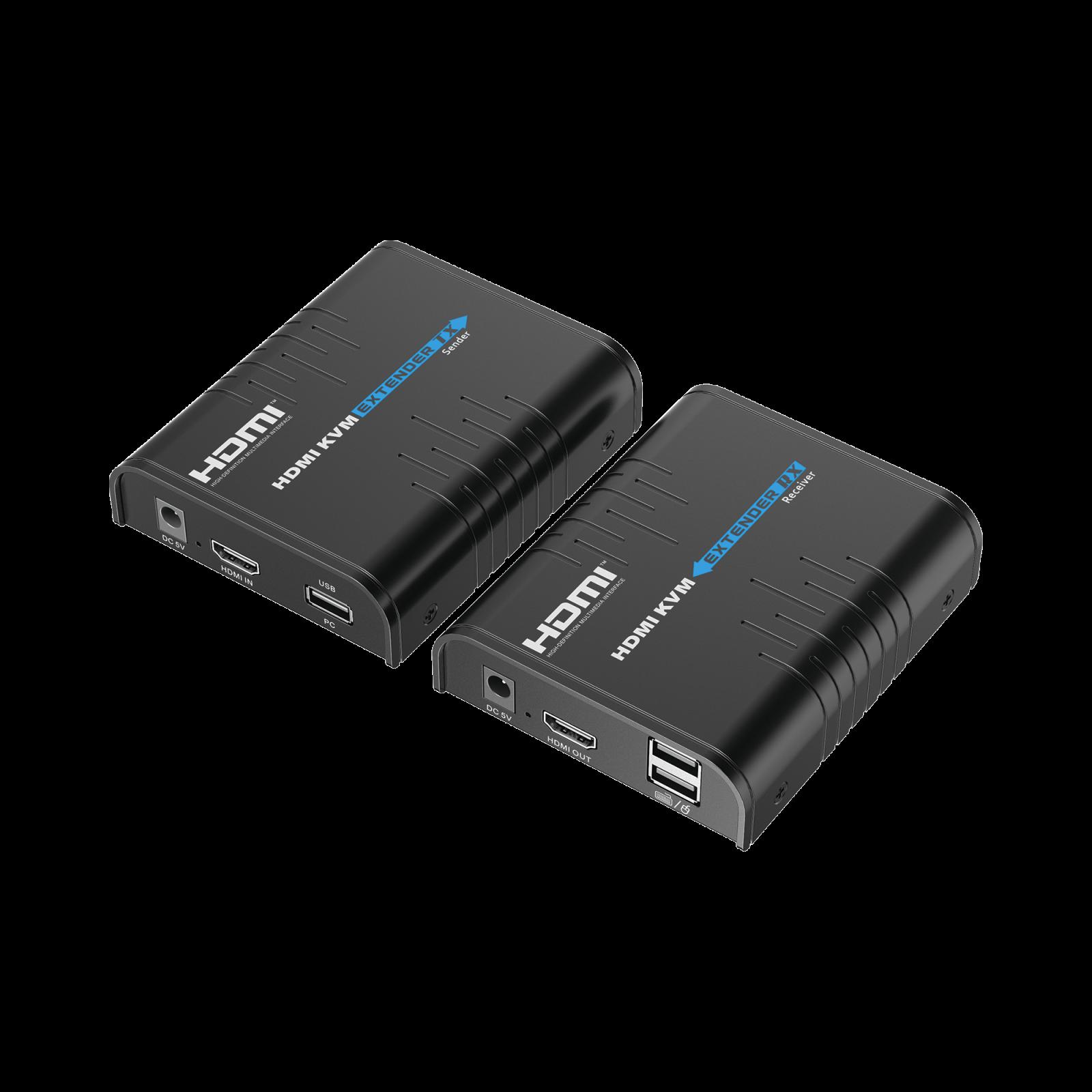 Kit extensor KVM (HDMI y USB) hasta 120 metros / Resolución 1080P 60