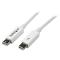 StarTech.com Cable 50cm Thunderbolt - Blanco - Macho a Macho