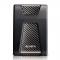Disco Duro Externo ADATA HD650 - 2000 GB, USB 3.1, 2.5\", Negro