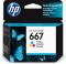 HP 667 Tri-color Original Ink Advantage Cartridge