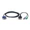 Tripp Lite Kits de cables para multiplexores KVM - Kit de cables PS/2 (3 en 1) de 15 pies (4,5 m) pa