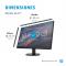 HP P27v G4 68.6 cm (27") 1920 x 1080 Pixeles Full HD LCD Negro