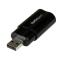StarTech.com Tarjeta de Sonido Estéreo USB Externa Adaptador Convertidor - Negro