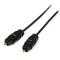 StarTech.com Cable 4.5m TosLink de Audio Digital Óptico SPDIF Delgado - Negro
