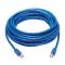 Tripp Lite N261P-030-BL Cable Ethernet F/UTP Snagless Certificado 10G Cat6a (RJ45 M/M), PoE, CMR-LP,