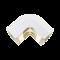 Esquinero exterior, para uso con canaleta T70, Material PVC Rígido, Color Blanco Mate T70OCIW