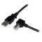 StarTech.com Cable Adaptador USB 3m para Impresora Acodado - 1x USB A Macho - 1x USB B Macho en Áng