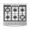 Whirlpool WFR7200S cocina Cocina independiente Gas Gris