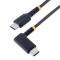 StarTech.com Cable 30cm USB C Acodado - en Ángulo Recto - PD 60W - 3A - Cable USB-C de Carga Rápid