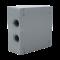 Caja Condulet Cuadrada de 3/4\" (19.05 mm) con 4 bocas a prueba de intemperie. RC-0493
