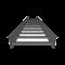 Escalera de Aluminio Portacables / Perfil Z / Peralte 3 1/4\" /Paso 9\" / Ancho 6\" / 3.66 metros / 
