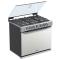 Whirlpool WER5100S estufa Integrado Gas licuado de petróleo (GLP) Gris, acero satinado