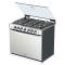 Whirlpool WER5100S estufa Integrado Gas licuado de petróleo (GLP) Gris, acero satinado