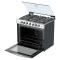 Whirlpool WER5100S estufa Integrado Gas licuado de petróleo (GLP) Gris, acero satinado