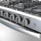 Whirlpool WER5100S estufa Integrado Gas licuado de petróleo (GLP) Gris, acero satinado
