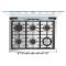 Whirlpool WER5100S estufa Integrado Gas licuado de petróleo (GLP) Gris, acero satinado