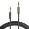 Cable Stereo BROBOTIX 1.3MTS - 1, 3 m, Macho/Macho, Negro, Auxiliar