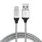 CABLE USB V3.0 TIPO C BROBOTIX 180501 - USB C, USB A, 1 m, Plata