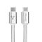 Vorago CAB-124-WH cable de alimentación Blanco 1 m USB C