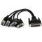 StarTech.com Tarjeta Adaptadora PCI Express PCI-E de 4 Puertos Serial Combo RS232 y RS485 RS 422 DB9