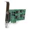 StarTech.com Tarjeta Adaptadora PCI Express PCI-E de 4 Puertos Serial Combo RS232 y RS485 RS 422 DB9
