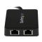 StarTech.com Adaptador Tarjeta de Red NIC Externa USB 3.0 2 Puertos Gigabit Ethernet RJ45 y Puerto U