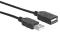 Manhattan 308519 cable USB USB 2.0 1 m USB A Negro