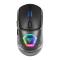 MOUSE GAME FACTOR MOW700-BK - CARCASAS INTERCAMBIABLES, 2.4G+BT, PIXART 3395, 26, 000 DPI, RGB, NEGR