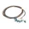 Kit de 6 Pigtails con Conector LC, Multimodo 50/125 OM4, 900um, de 1 Metro FZ6BN1NNNSZM001